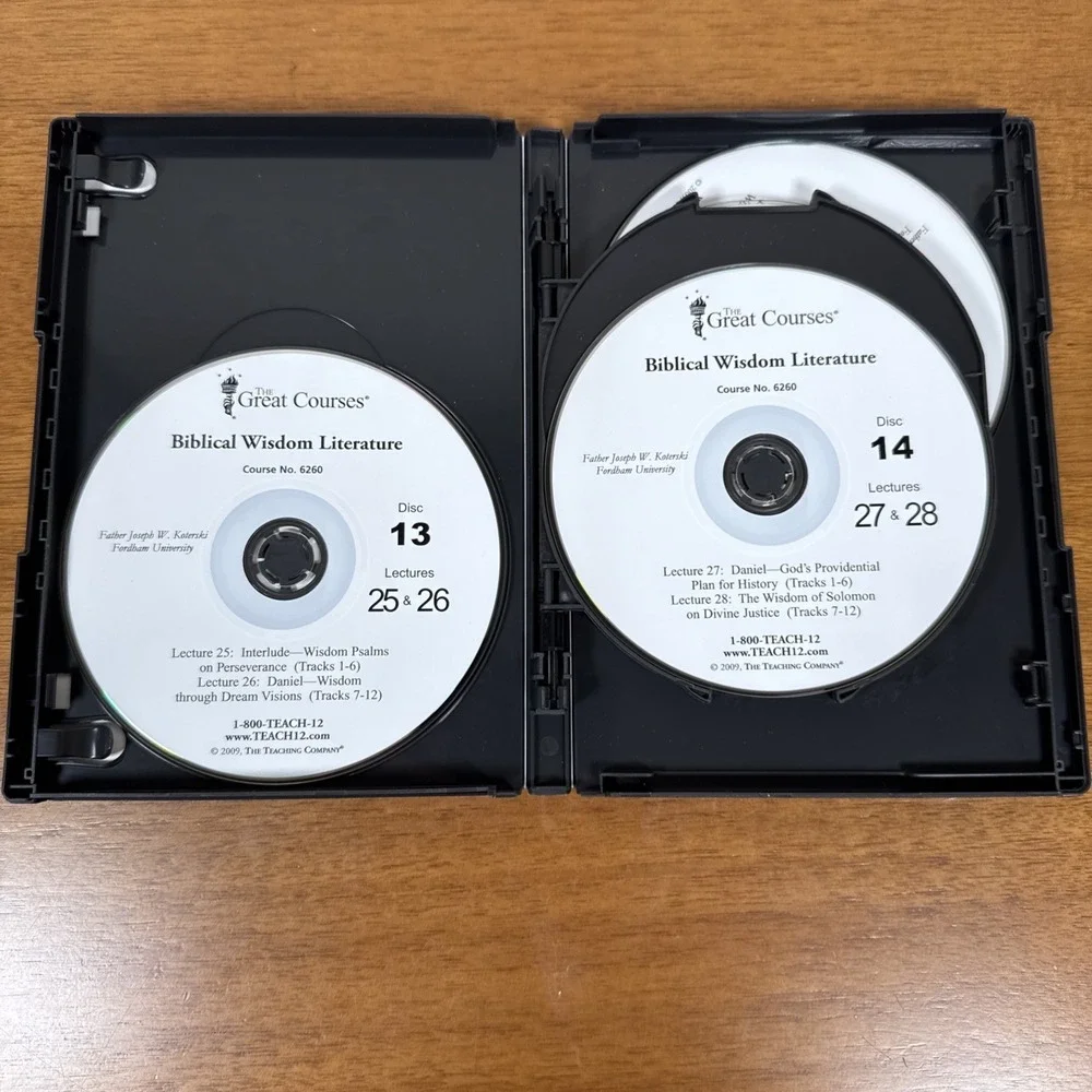 The Great Courses Religion Biblical Wisdom Literature Parts 1-3 DVD Set Koterski - Picture 12 of 14